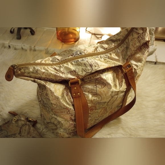 Rare Andare Lontano Viaggiando ALV tote, shoulder, travel bag with crossbody Bag - Picture 3 of 15